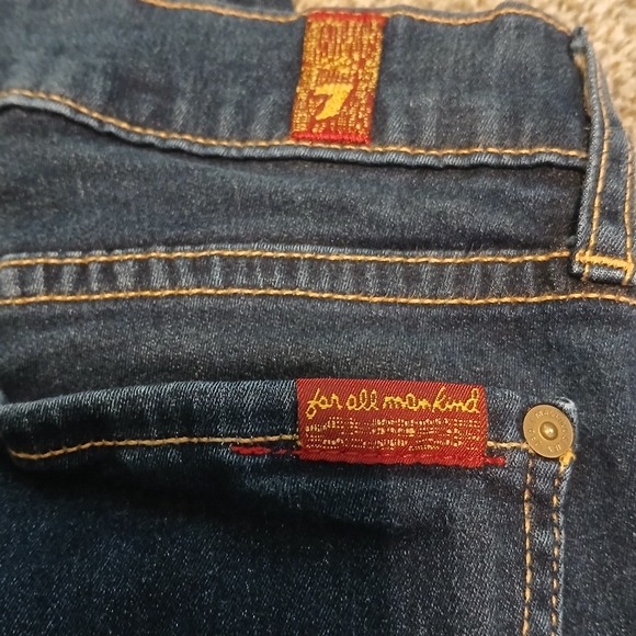 7 For All Mankind Mid-Rise The Skinny Jeans Women's Size 27 - Picture 3 of 5